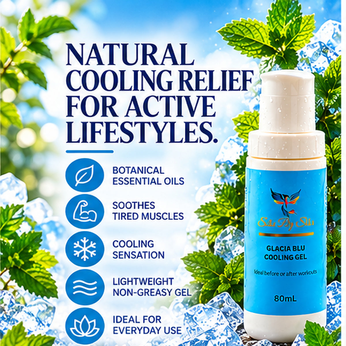 Glacia Blu Cooling Gel – 80ml