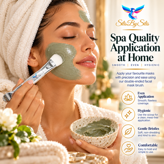 Double-Ended Facial Mask Brush – Luxury Skincare Accessory