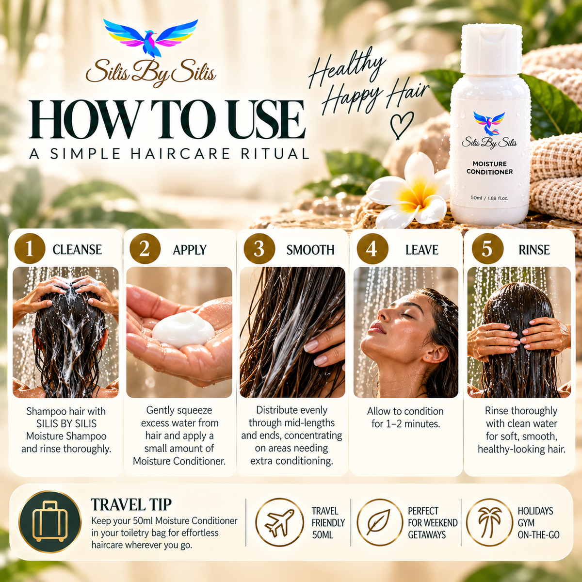 Moisture Conditioner – 50ml | Luxury Travel Size