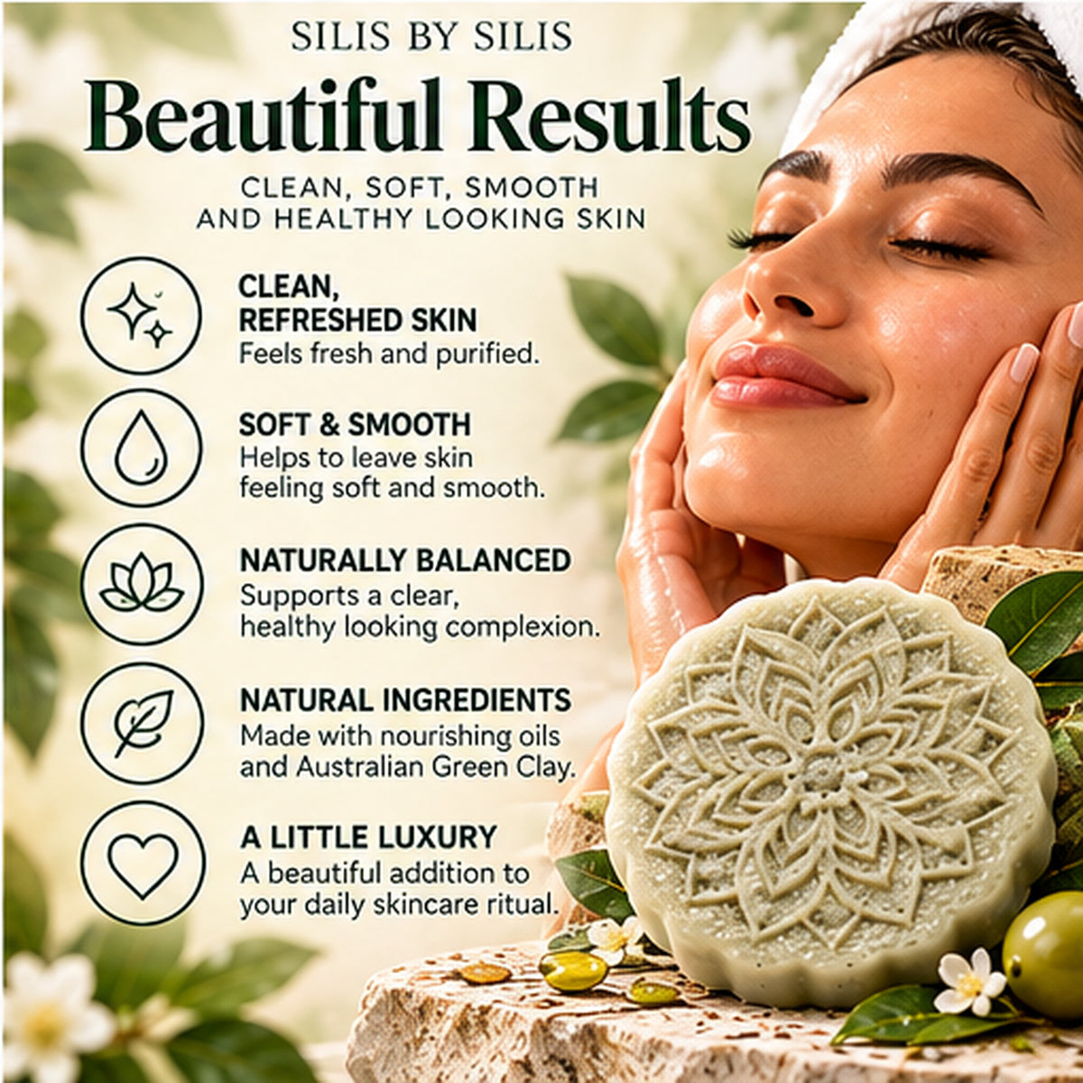 Australian Green Clay Cleansing Face Bar – 80g