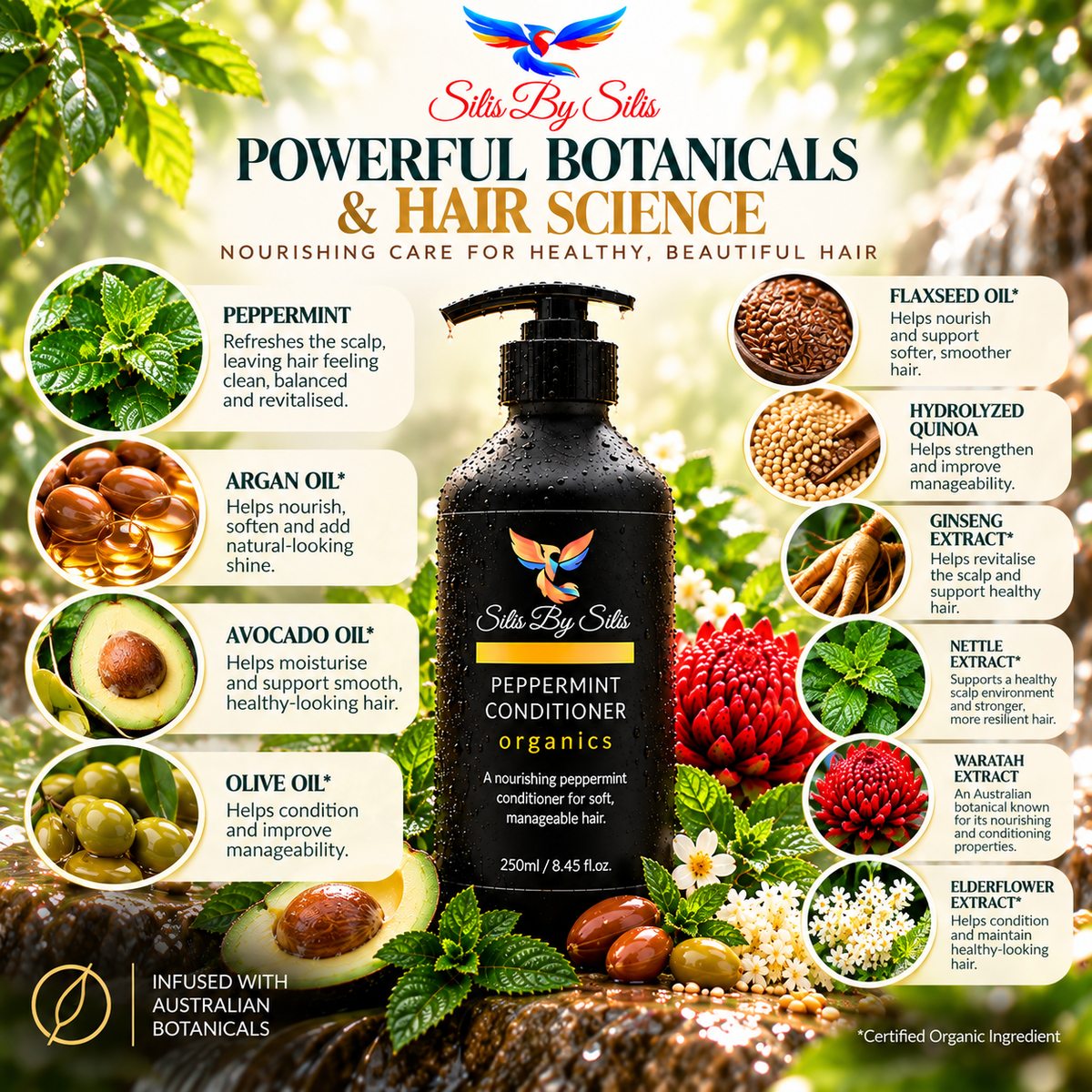 Peppermint Conditioner Organics – 250ml