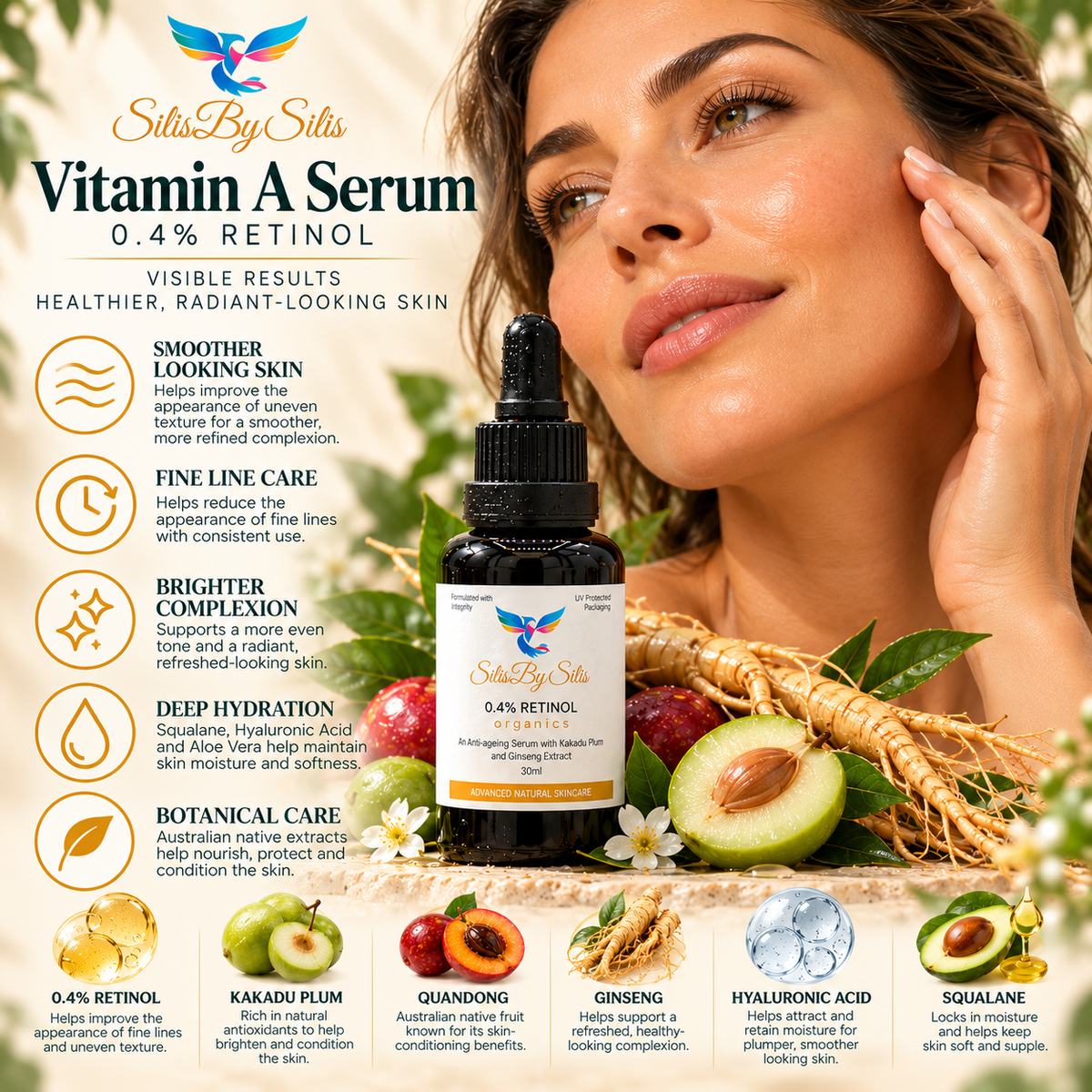Vitamin A Serum – 0.4% Retinol | 30ml