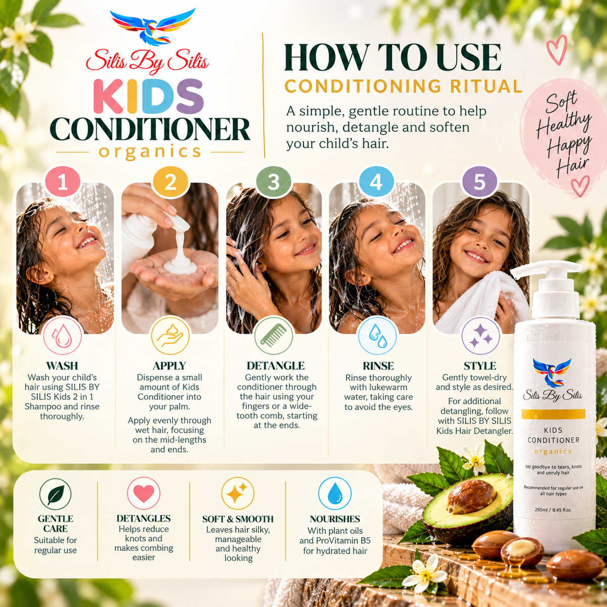 Kids Conditioner Organics – 250ml