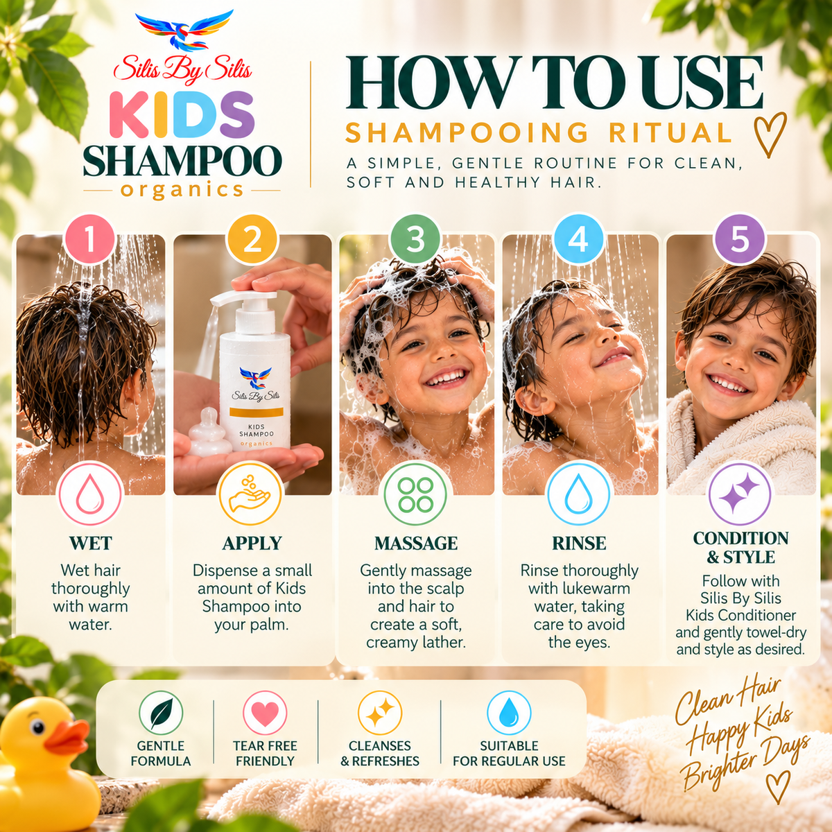Kids Shampoo Organics – 250ml
