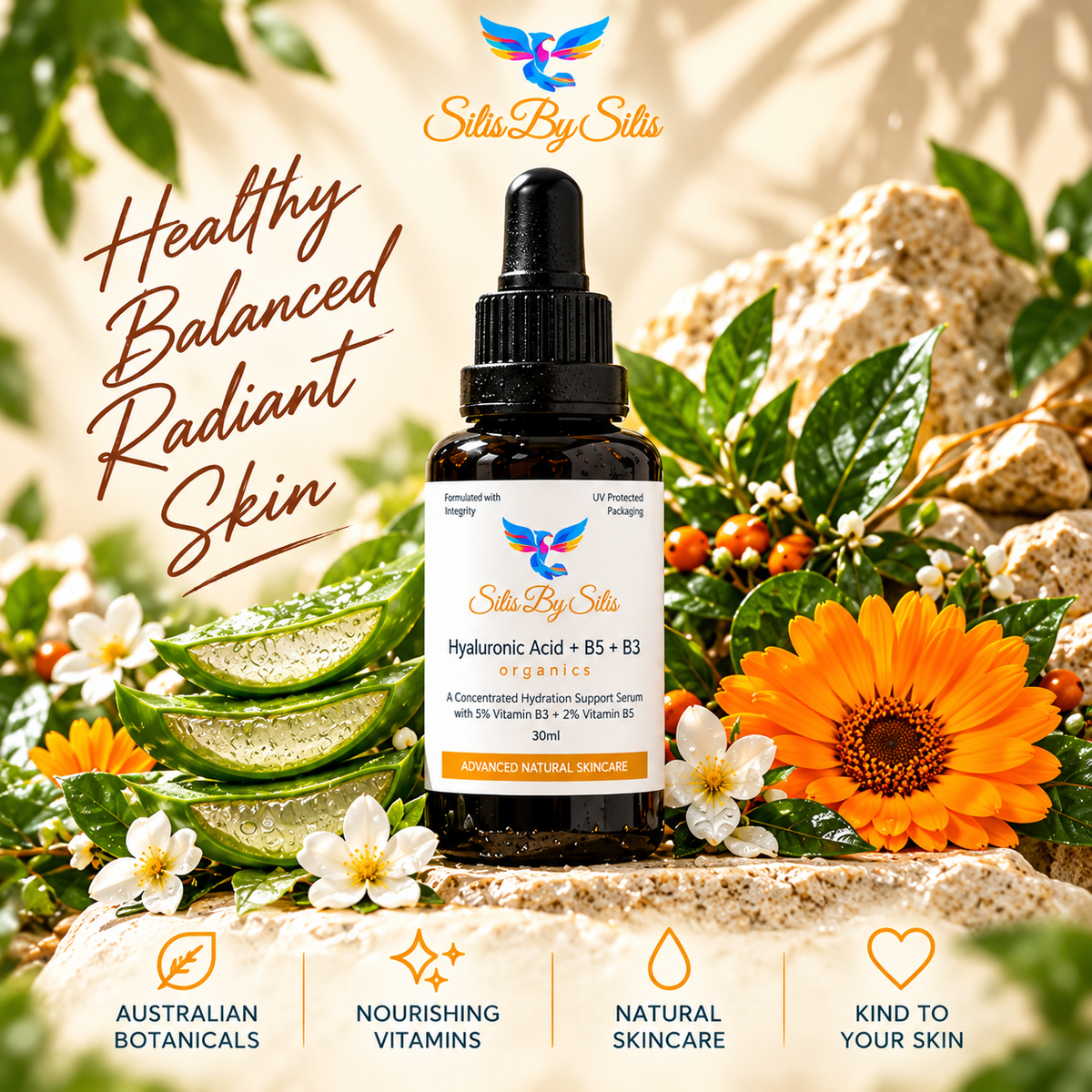 Vitamin B Serum – Hyaluronic Acid + B3 + B5 | 30ml
