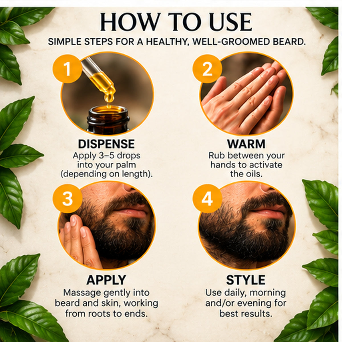 Beard Oil – Mandarin & Abyssinian Oil | 30ml