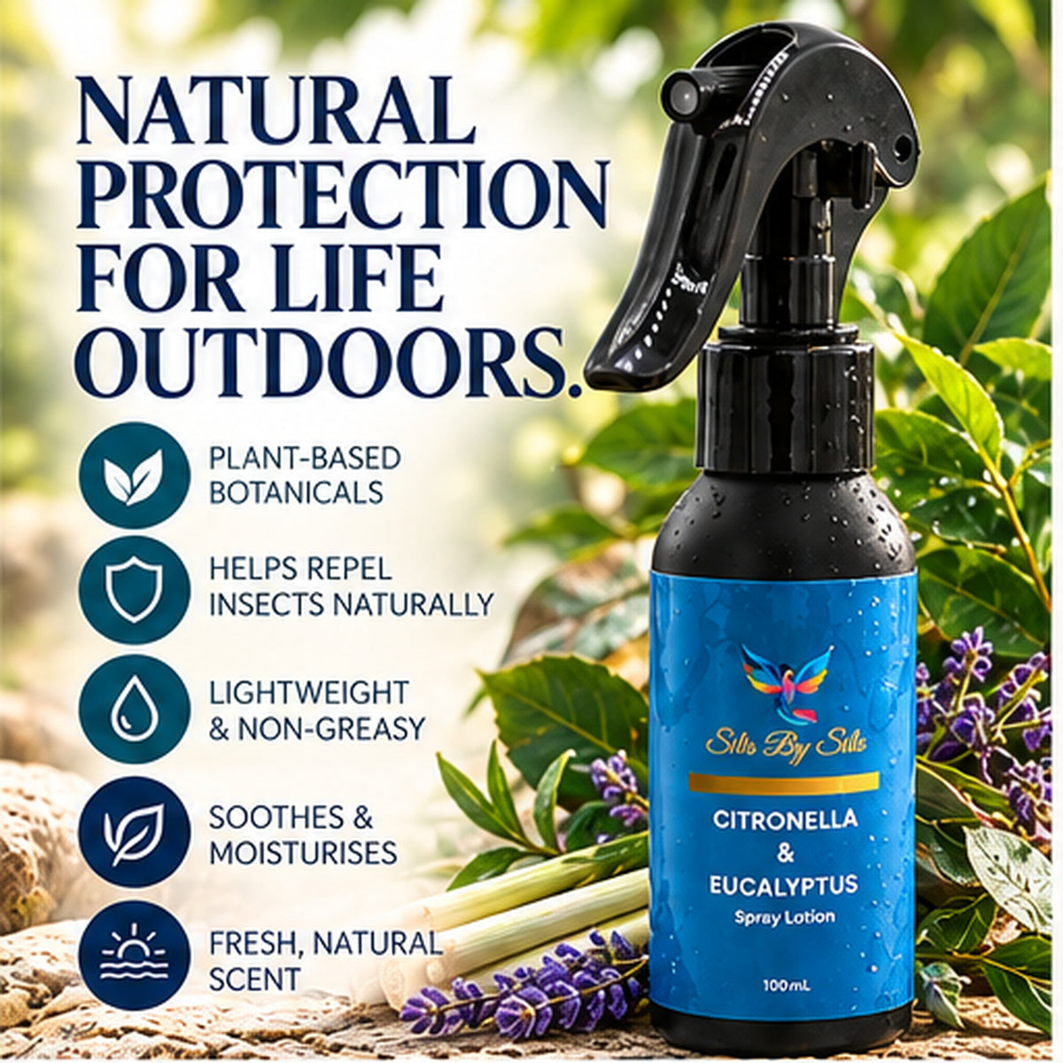 Citronella & Eucalyptus Spray Lotion – 100ml