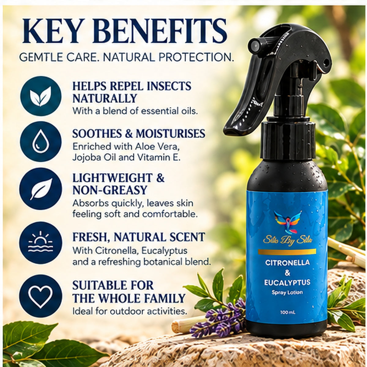 Citronella & Eucalyptus Spray Lotion – 100ml
