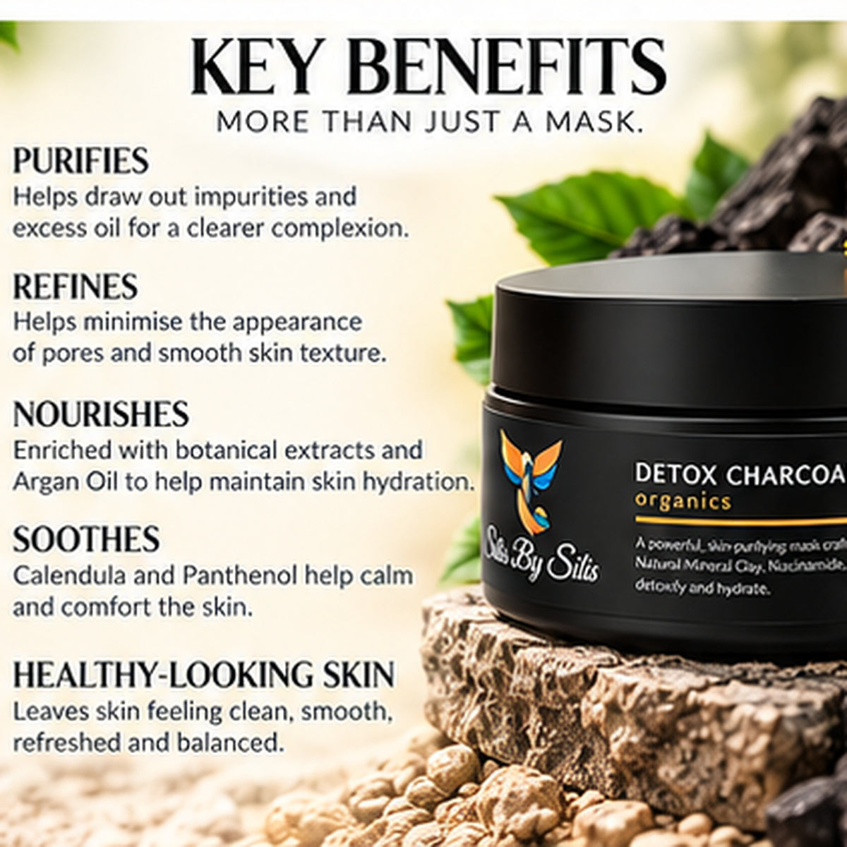 Detox Charcoal Face Mask – Deep Cleansing