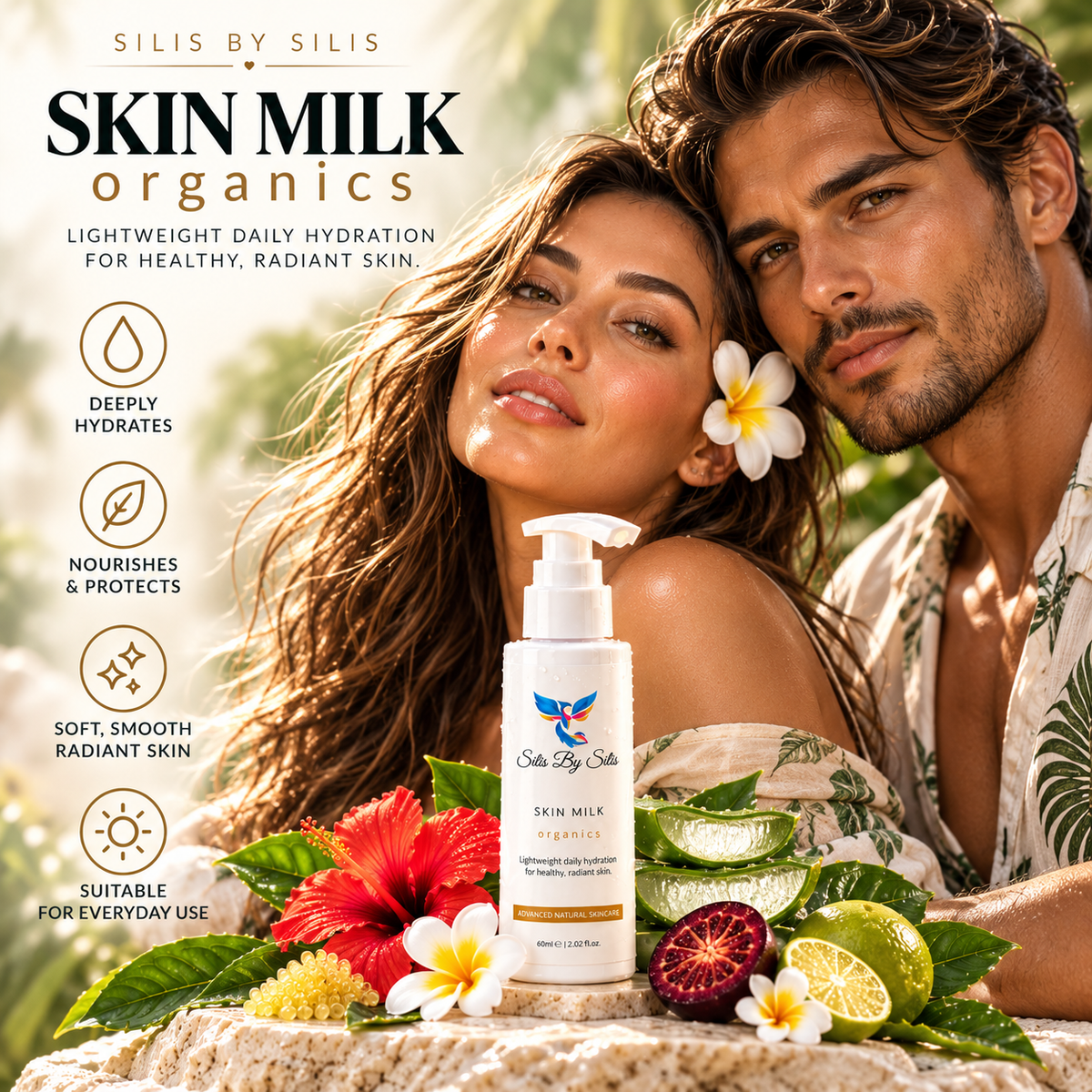 Skin Milk – Lightweight Facial Moisturiser 60 mL