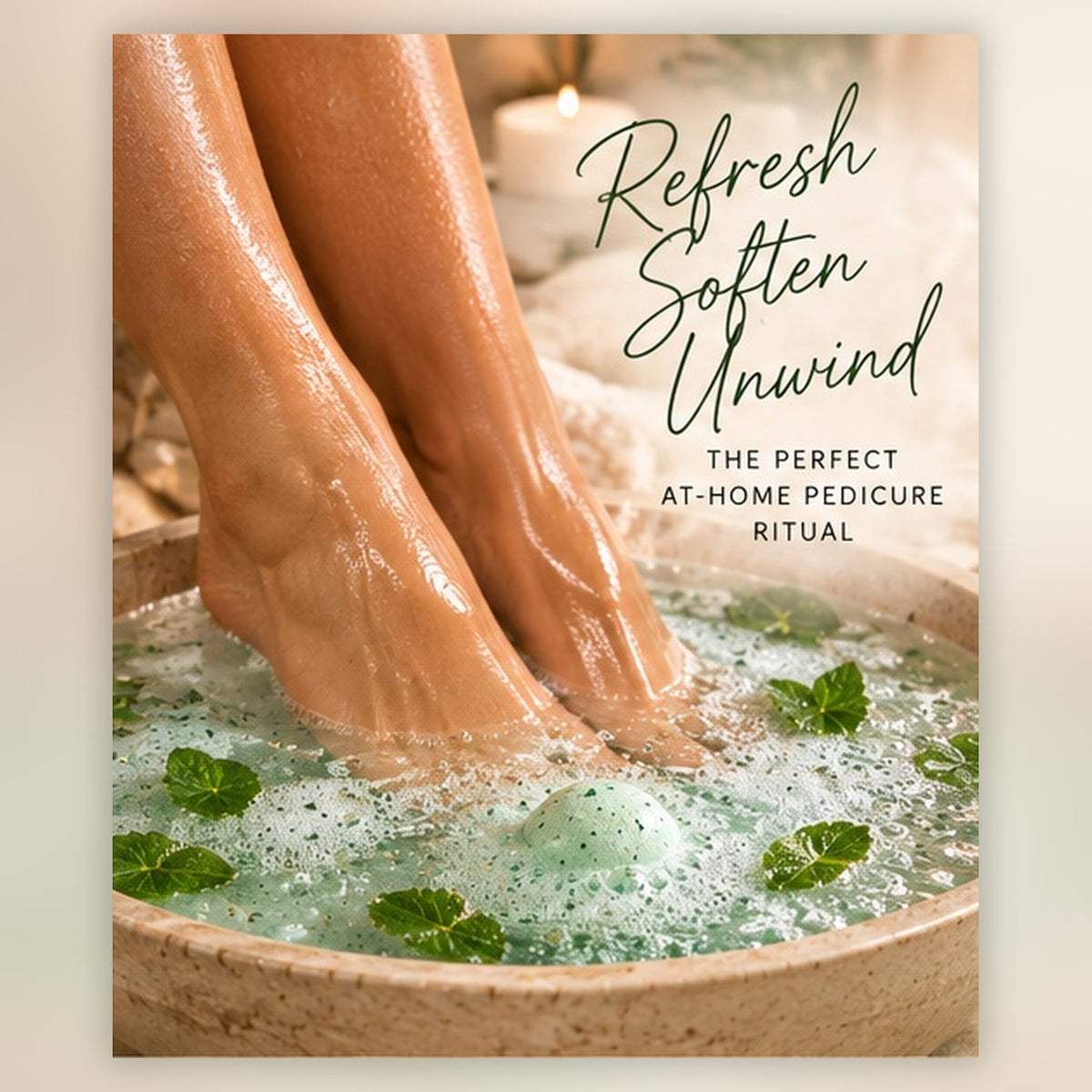 Peppermint Pedi Foot Bomb – Fizzy Foot Soak
