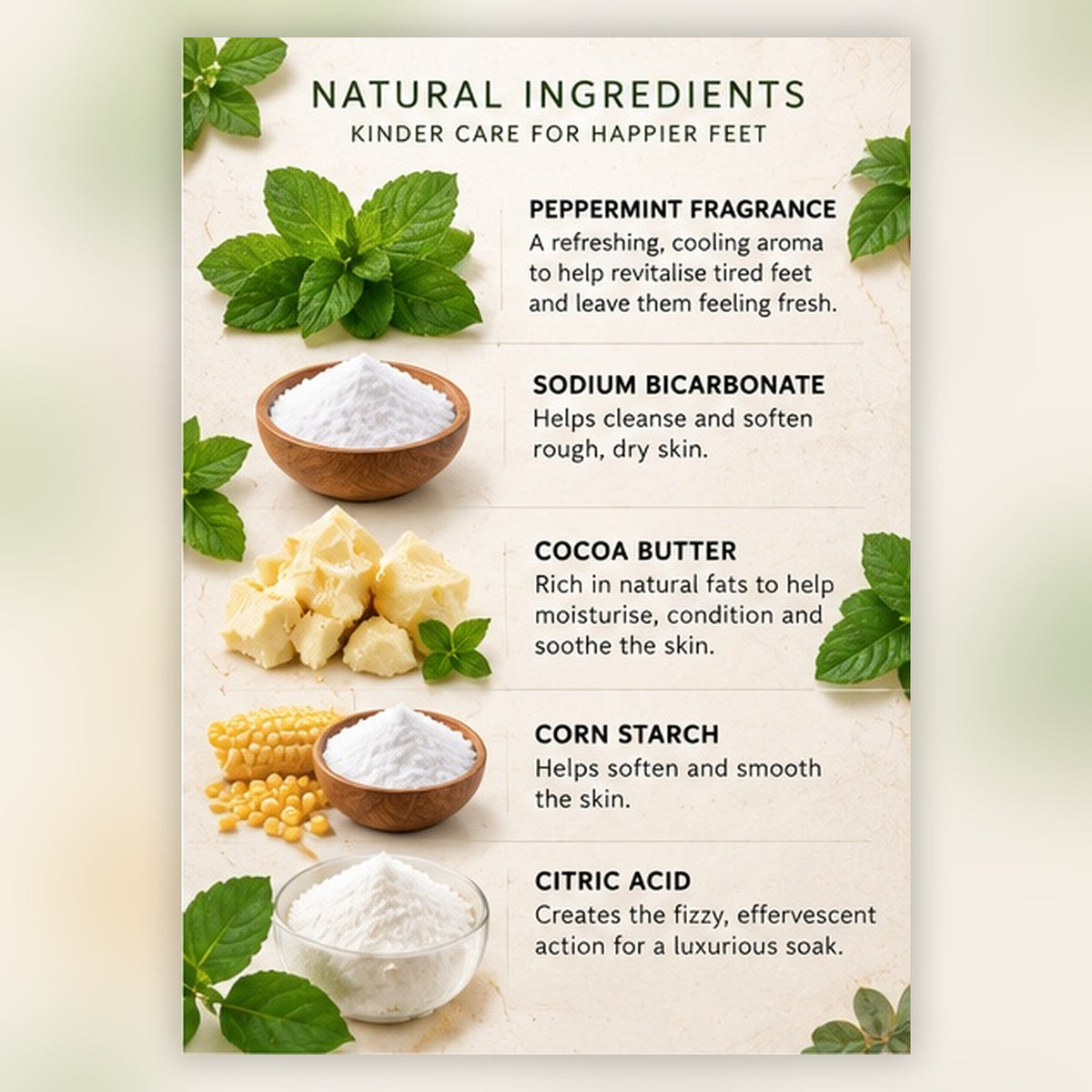 Peppermint Pedi Foot Bomb – Fizzy Foot Soak