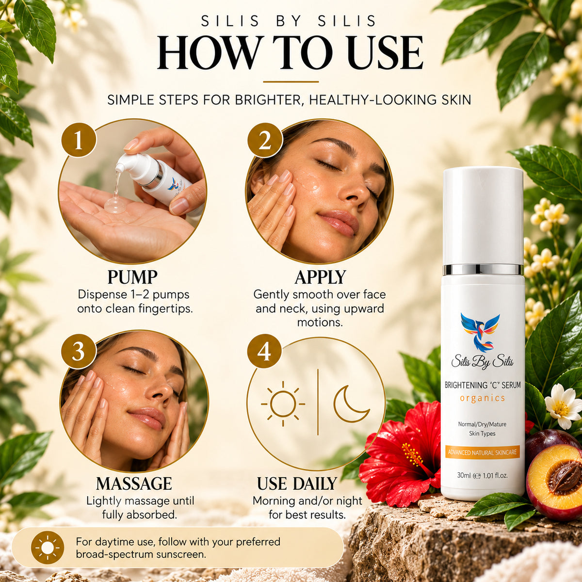 Brightening ‘C’ Serum – Vitamin C, Kakadu Plum & Hyaluronic Acid | 30mL