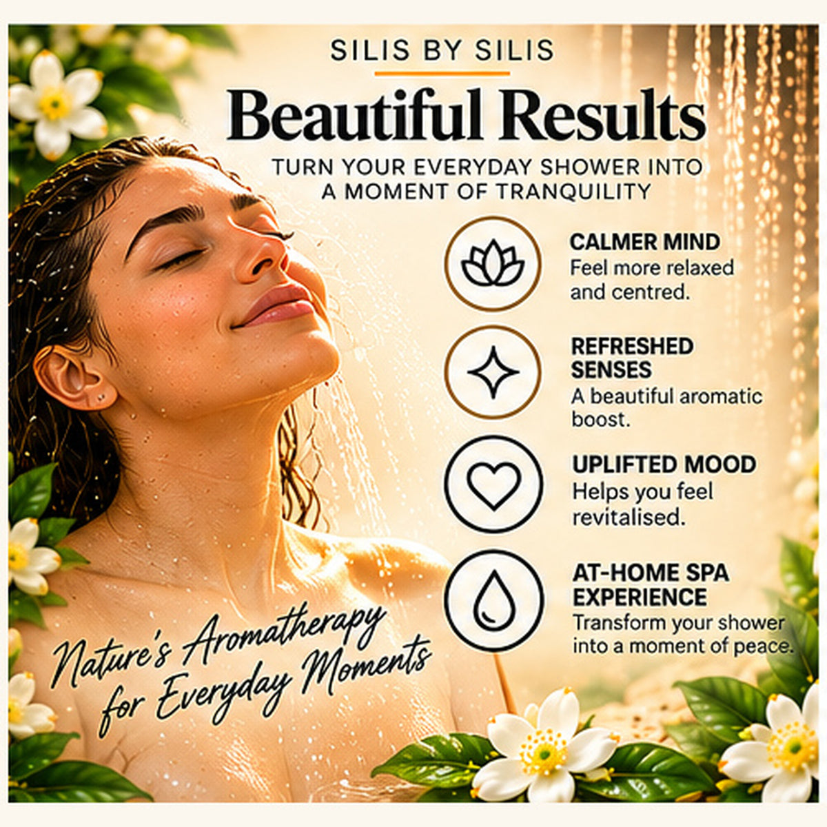 Tranquility Shower Steamer | Bergamot, Mandarin & Jasmine | 50g