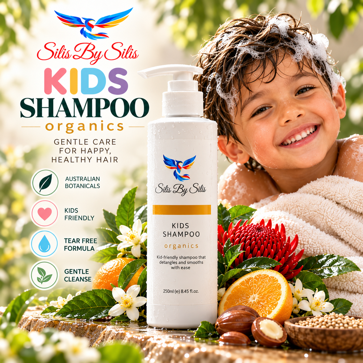 Kids Shampoo Organics – 250ml