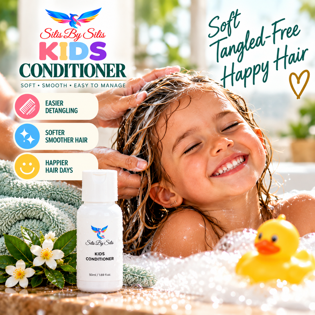 Kids Conditioner – 50ml Travel Size | Soft & Smooth Hair