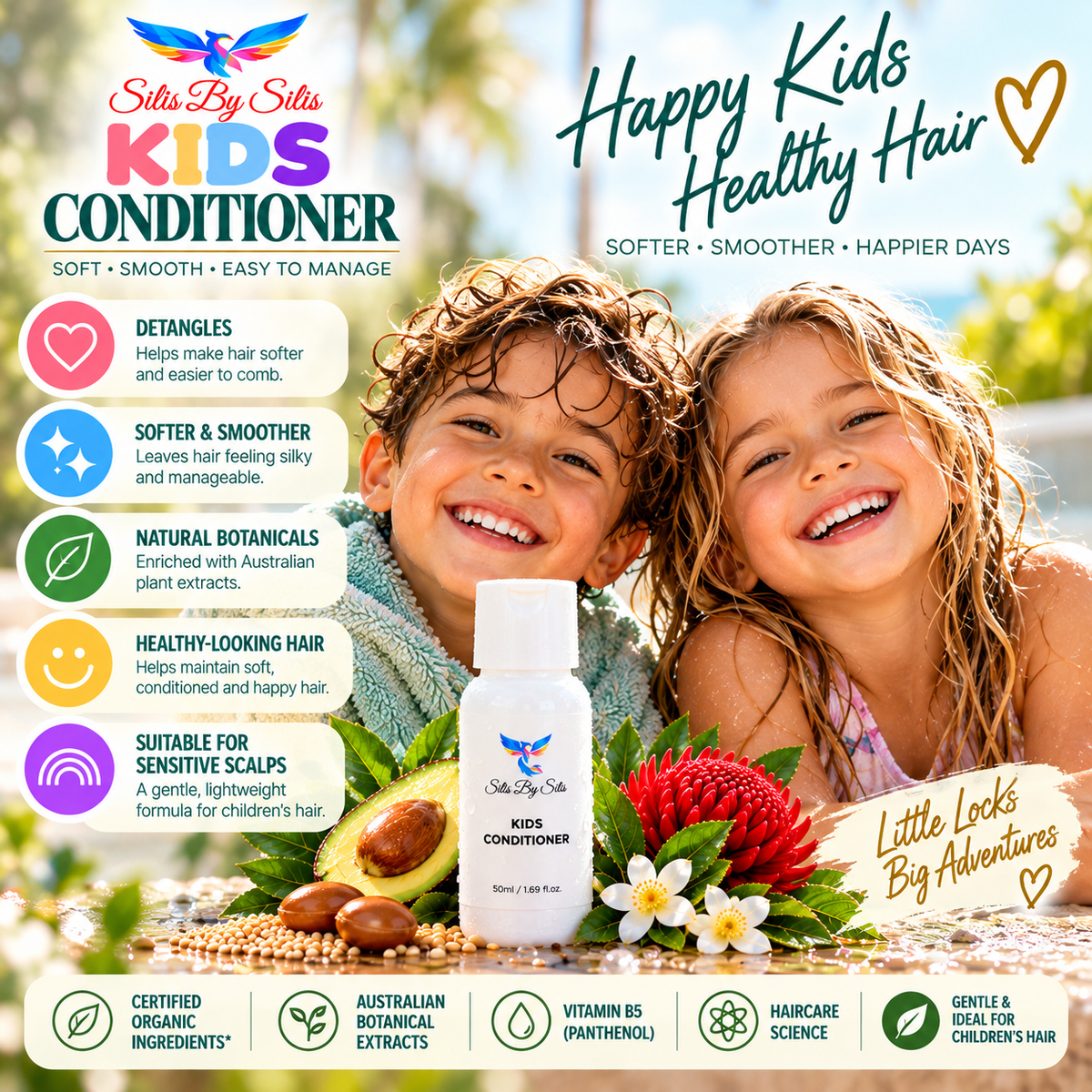 Kids Conditioner – 50ml Travel Size | Soft & Smooth Hair