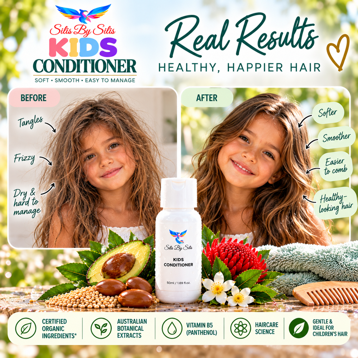 Kids Conditioner – 50ml Travel Size | Soft & Smooth Hair