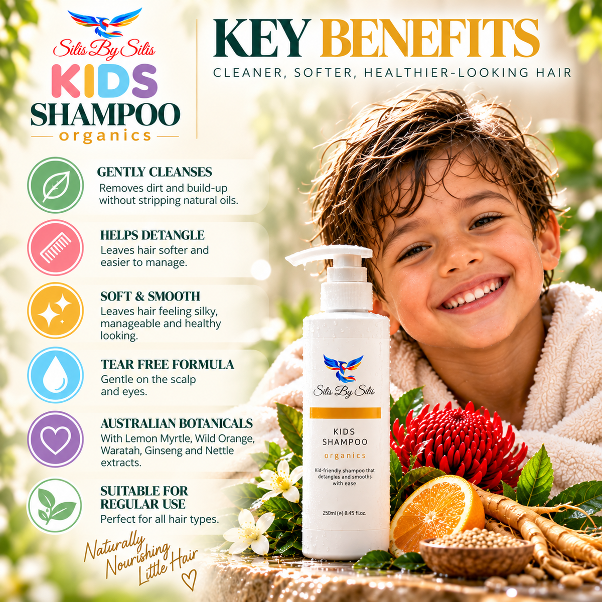 Kids Shampoo Organics – 250ml