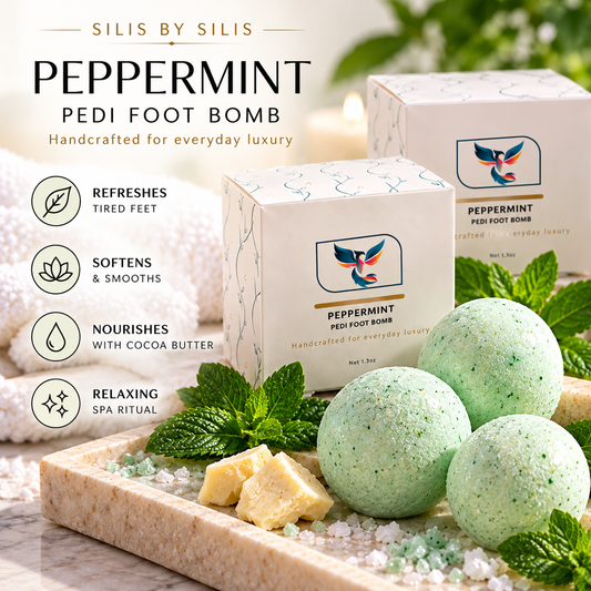 Peppermint Pedi Foot Bomb – Fizzy Foot Soak
