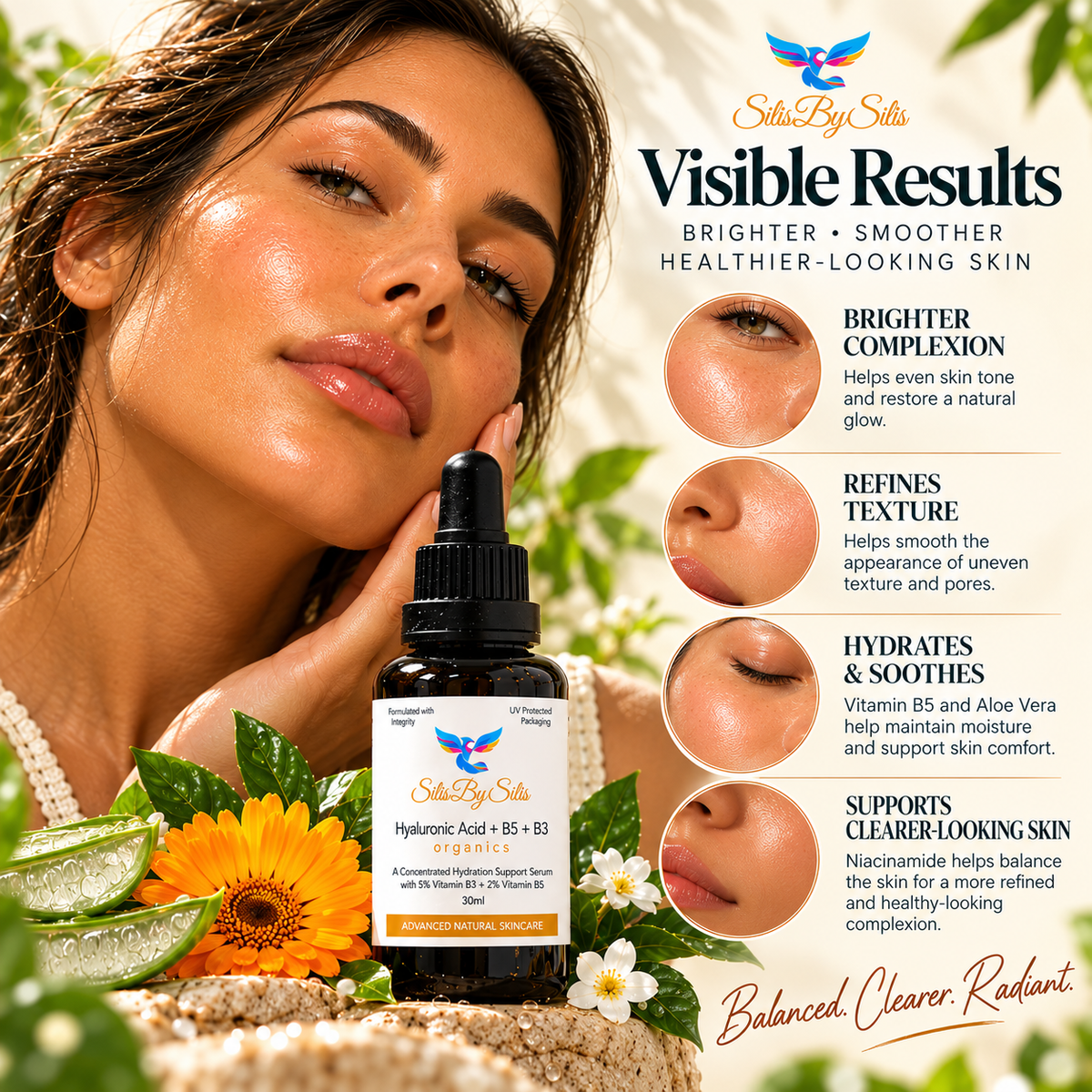 Vitamin B Serum – Hyaluronic Acid + B3 + B5 | 30ml