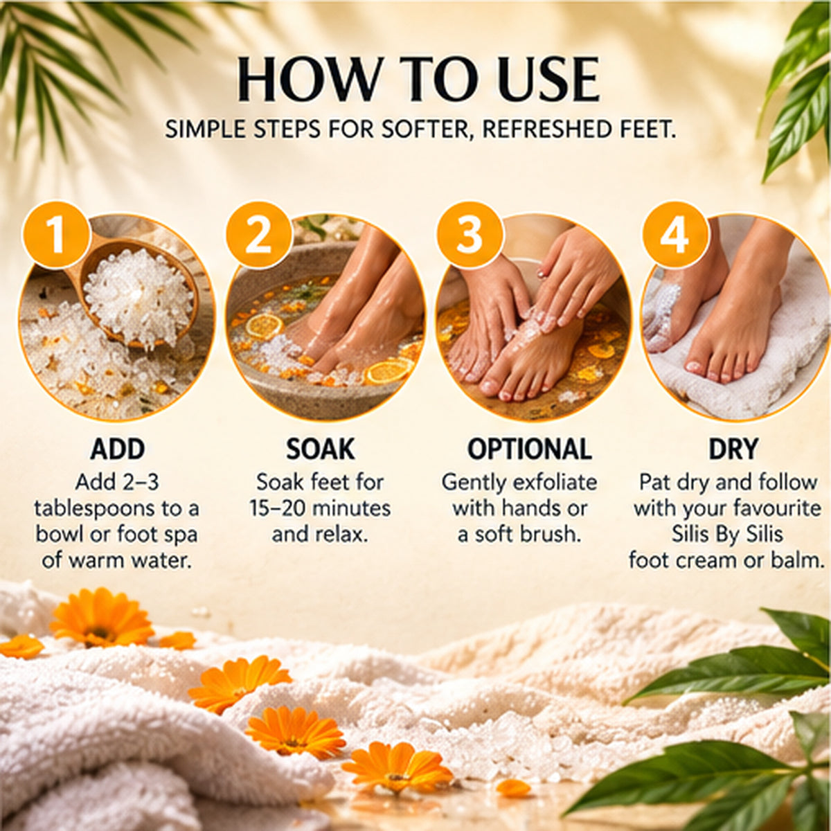 Citrus Calendula Foot Soak with Magnesium — 200g