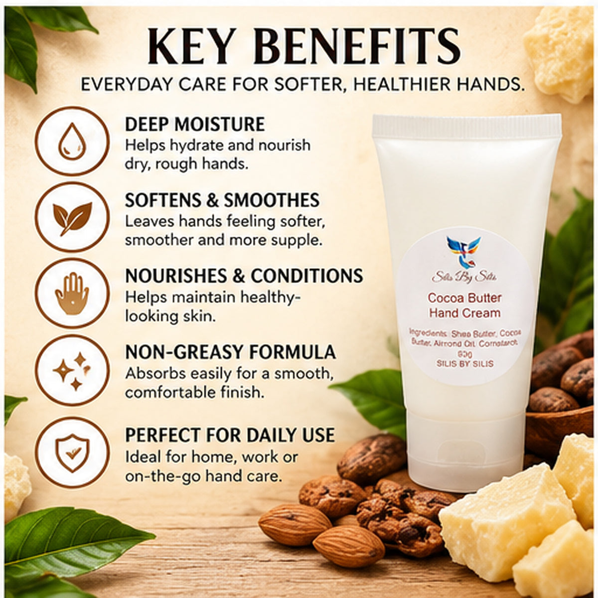 Cocoa Butter Hand Cream – 50g