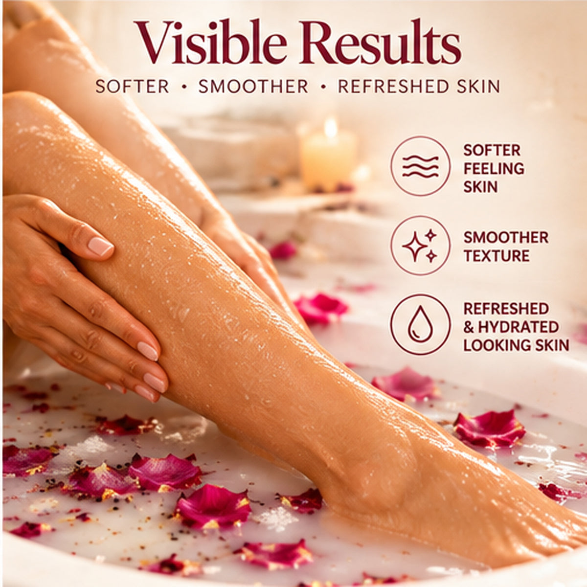 Rose Petals Buttermilk Bath Soak – 180g