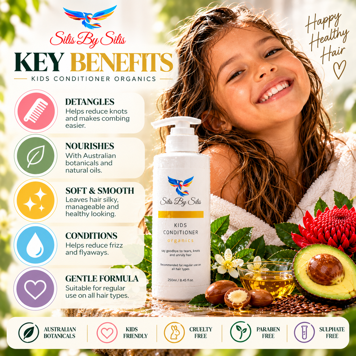 Kids Conditioner Organics – 250ml