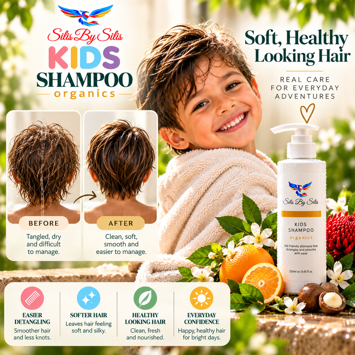 Kids Shampoo Organics – 250ml