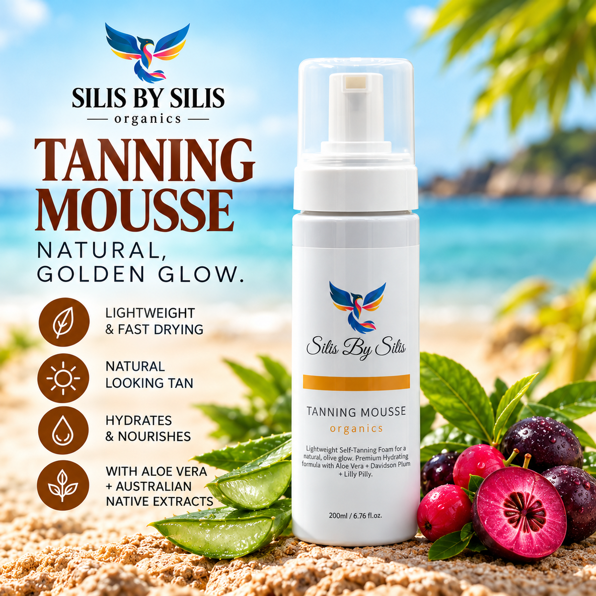 Tanning Mousse Organics – 200ml