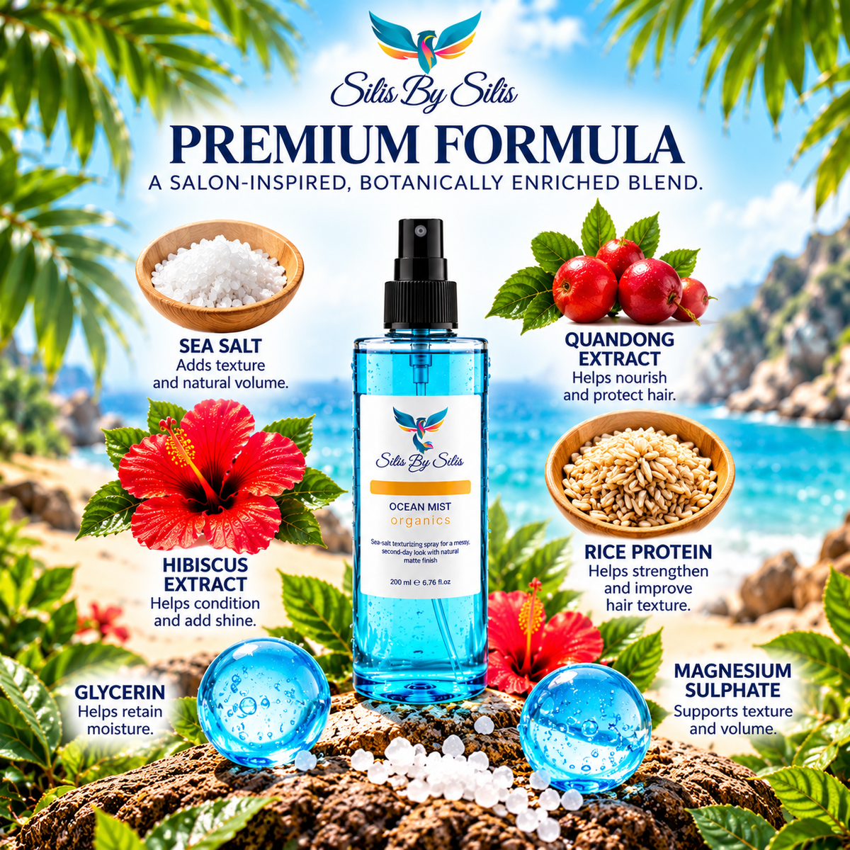 Ocean Mist – Sea Salt Texturising Spray 200ml