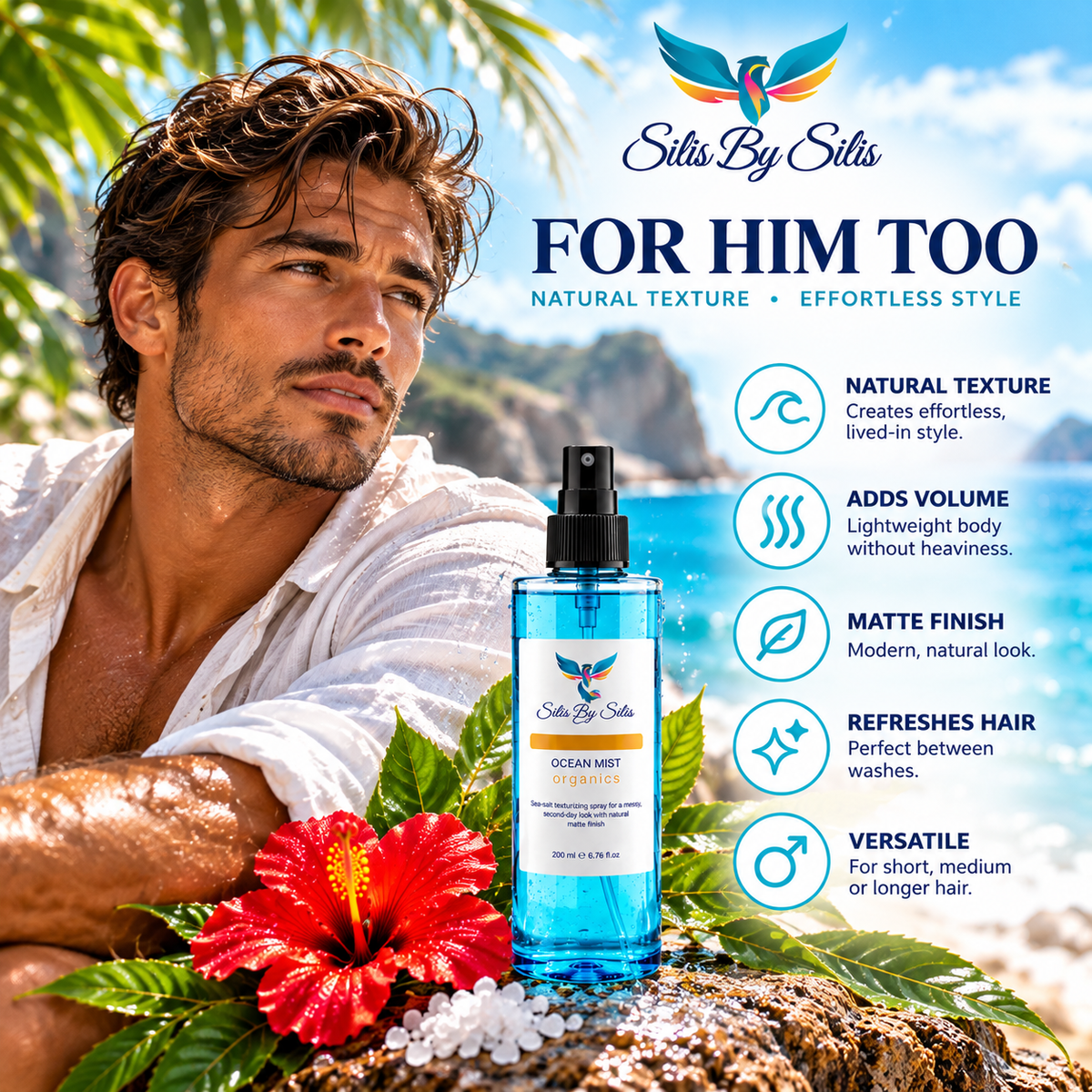 Ocean Mist – Sea Salt Texturising Spray 200ml